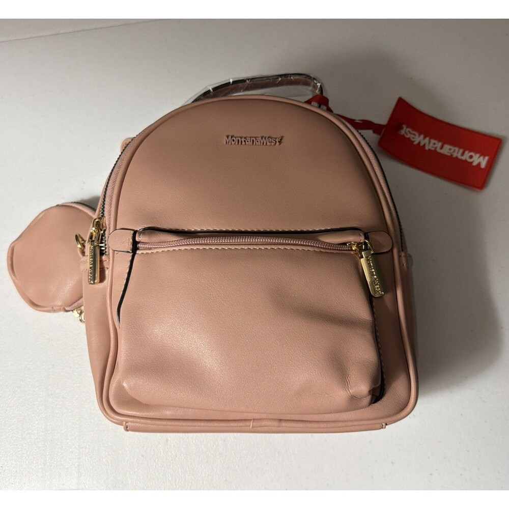 Montana West Mini Casual Backpack With Coin Pouch Womens NEW.